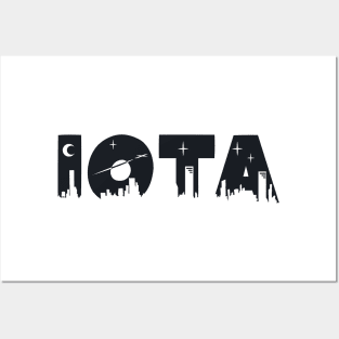 Iota Cityscape Letters Posters and Art